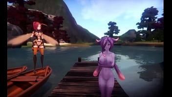 MonsterGirl Island [Monthly Hentai Game Choice] Ep.15 Finaly Getting A Sloppy Handjob From That Purple Bitch