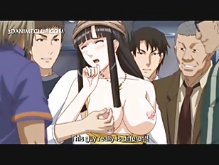 Big Titted Hentai Sex Slave Gets Nipples Pinched In Public