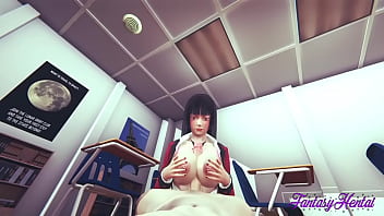 Kakegurui Hentai   Jabami Boobjob With Cum In Her Face And Fucked With Creampie In Her Pussy