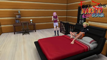 SAKURA Discovers Jerking Off And Gets Very Horny. [Naruto XXX] More At FAMOUZSIMS.COM