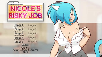 Nicole Risky Job [Hentai Game PornPlay ] Ep.4 The Camgirl Masturbated While Looking At Her Tits Exposed