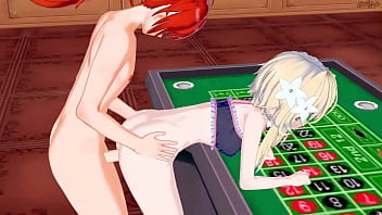 Diluc Fucks Lumine In A Casino. Fucks Her Doggystyle And Piledriver Before Cumming In Her Pussy   Genshin Impact Hentai.