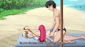 Skinny Anime Blonde Fucks On The Beach (Hentai Uncensored)