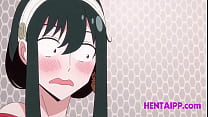 Busty Brunette Hentai MILF Fuck In Shower With Hot Boy   Hentai Uncensored
