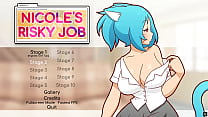 Nicole Risky Job [Hentai Game PornPlay ] Ep.2 Fondling Tits To Attract More Customers